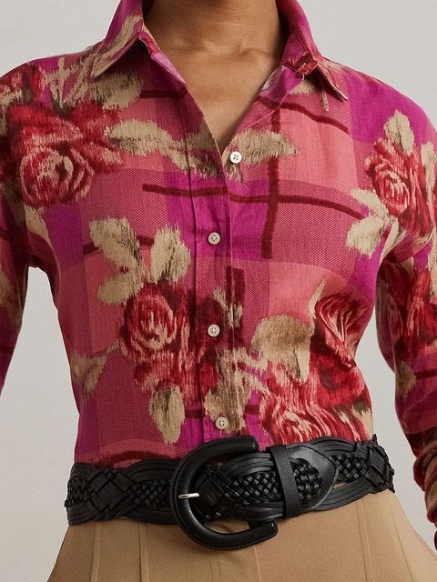 Lauren Ralph Lauren koszula lniana - zdjęcie produktu nr 2