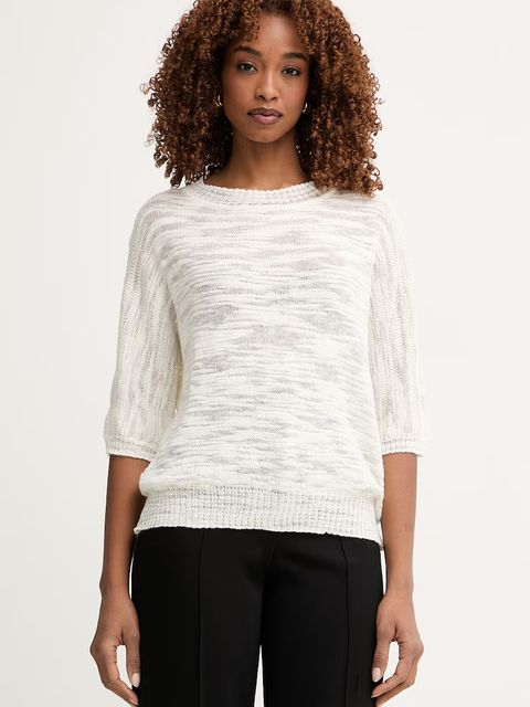 BOSS sweter damski z lnem Farofano - zdjęcie produktu nr 1