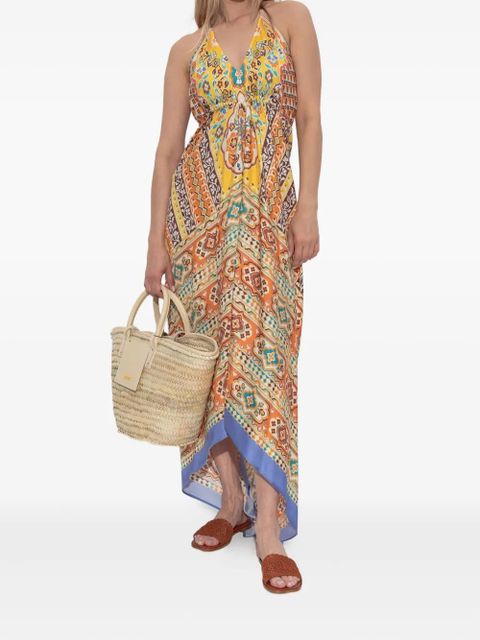 ETRO halter-neck patterned dress - Orange - zdjęcie produktu nr 2