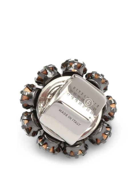 MM6 Maison Margiela crystal-embellished earcuff - Silver