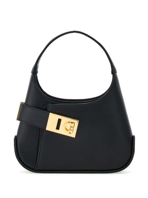 Ferragamo Gancini-buckle leather minibag - Black - zdjęcie produktu nr 1