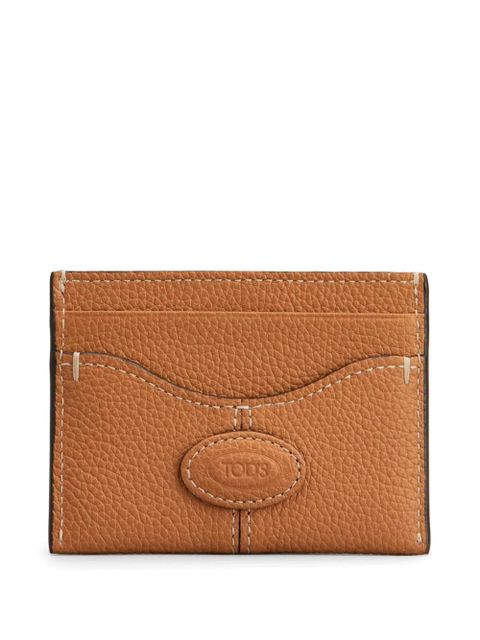 Tod's logo-appliqué cardholder - Brown - zdjęcie produktu nr 1