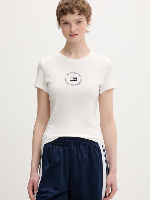 Tommy Jeans t-shirt basic damski bawełniany - zdjęcie produktu nr 2