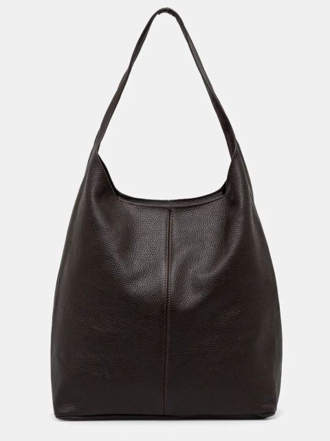 Answear.LAB torebka skórzana kolor brązowy