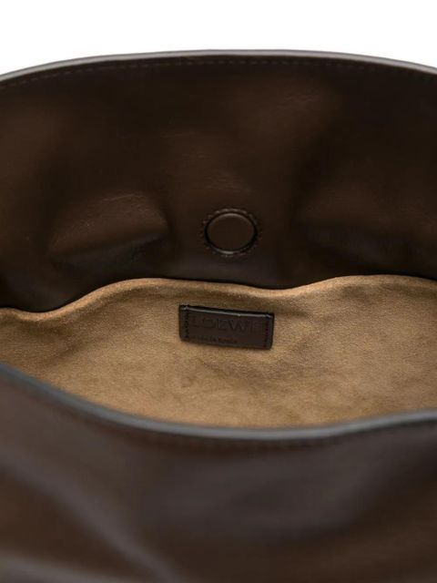 LOEWE Flamenco leather clutch bag - Brown