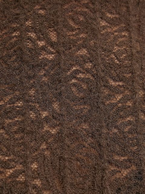 United Colors of Benetton sweter damski kolor brązowy lekki z półgolfem 5W77DQ0AT