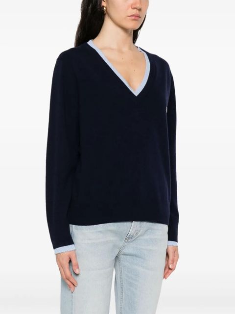 SANDRO V-neck jumper - Blue