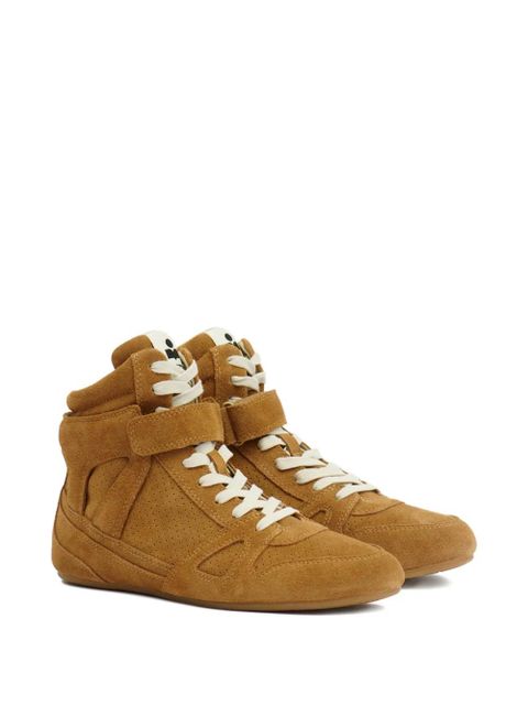 ISABEL MARANT Senny high-top leather sneakers - Brown - zdjęcie produktu nr 2
