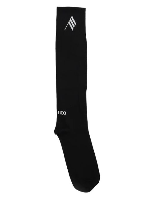 The Attico logo-embroidered socks - Black - zdjęcie produktu nr 2