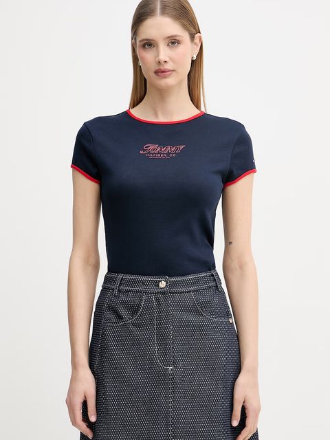 Tommy Hilfiger t-shirt damski bawełniany - zdjęcie produktu nr 2
