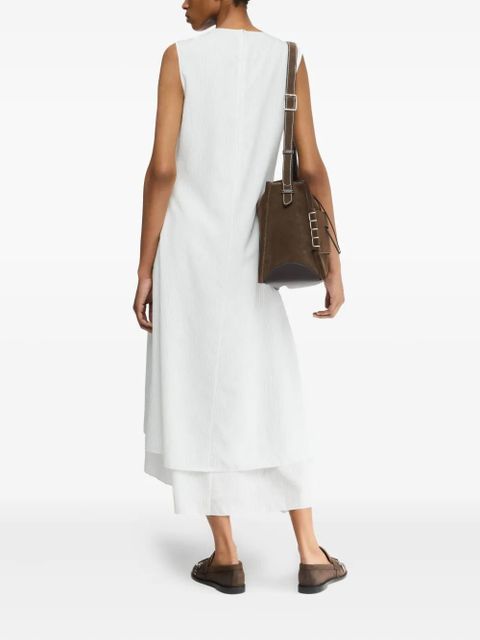 JW Anderson tie-neck ruffled dress - White