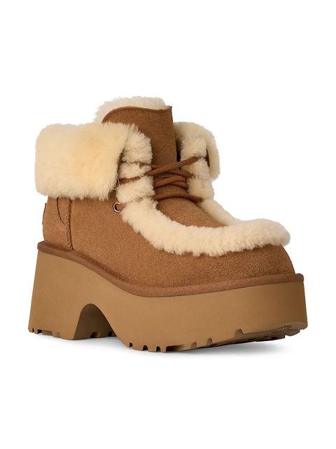 UGG botki zamszowe Esmee Lace Up - zdjęcie produktu nr 1