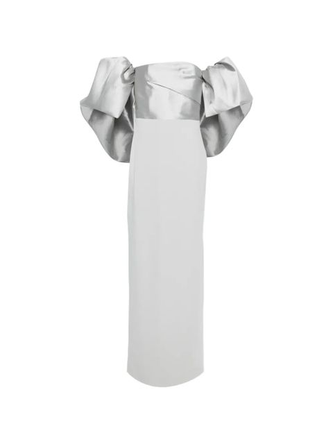 Solace London Floris draped maxi dress - Grey - zdjęcie produktu nr 1