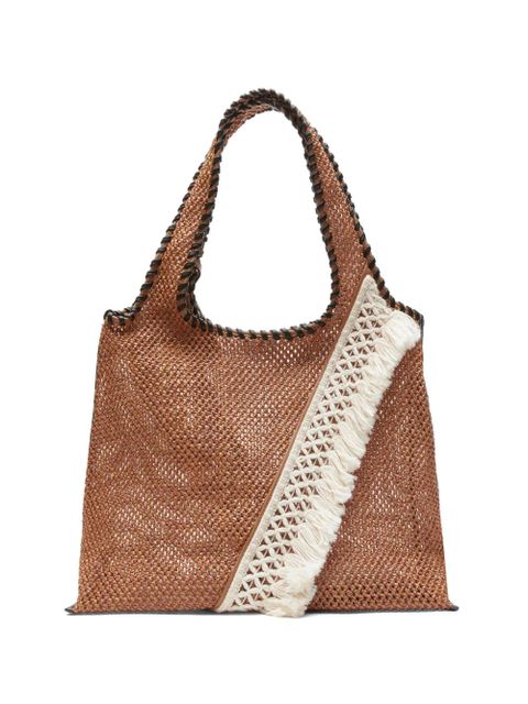 3.1 Phillip Lim fringed woven tote bag - Brown - zdjęcie produktu nr 1