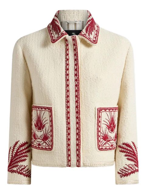 ETRO bouclé-effect tweed jacket - White - zdjęcie produktu nr 1