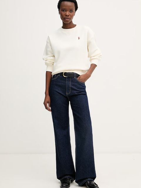 U.S. Polo Assn. bluza damska z bawełną DHM CREW NECK SWEAT - zdjęcie produktu nr 1