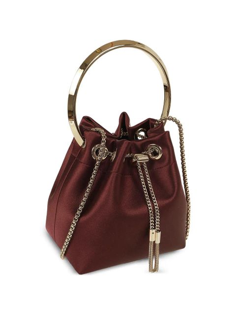 Jimmy Choo Bon Bon ring-handle tote bag - Red
