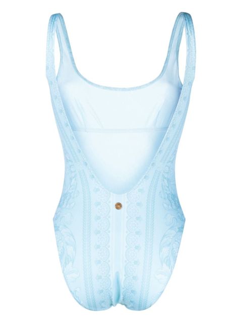 Versace Barocco-print swimsuit - Blue