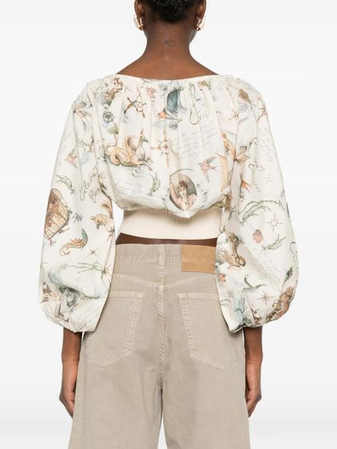 ZIMMERMANN printed top - Neutrals