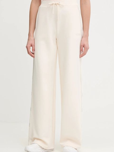 Guess spodnie dresowe OCTAVIA damskie kolor beżowy z aplikacją V5BB12 KCX22 - zdjęcie produktu nr 1