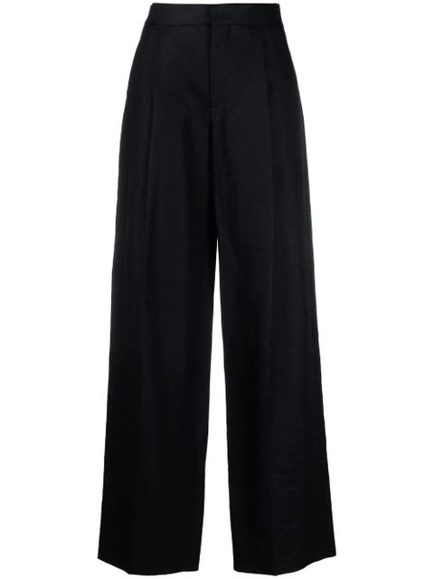 Chloé pressed-crease tailored trousers - Blue - zdjęcie produktu nr 1