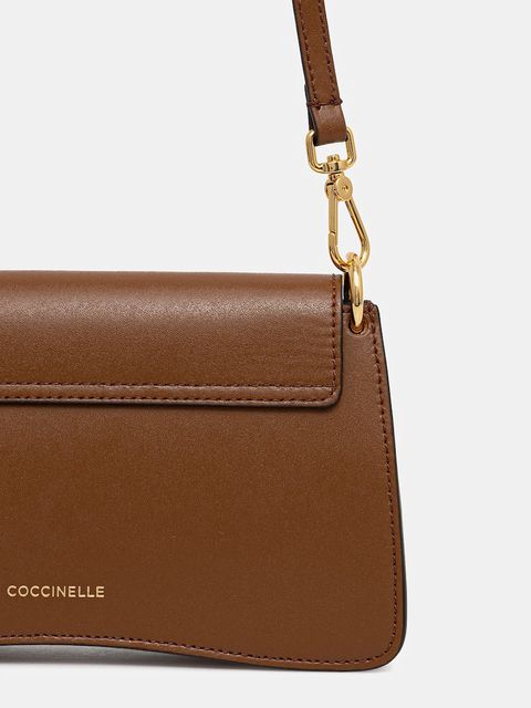 Coccinelle torebka skórzana kolor brązowy E5.SSK.27.01.01