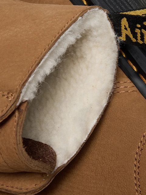 Dr. Martens botki nubukowe ZebZag Lace Less Warm Lined