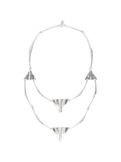 ISABEL MARANT Blair triangle-pendant necklace - Silver - zdjęcie produktu nr 1