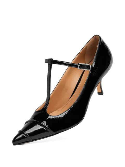 Maison Margiela T-strap pointed pumps - Black - zdjęcie produktu nr 2