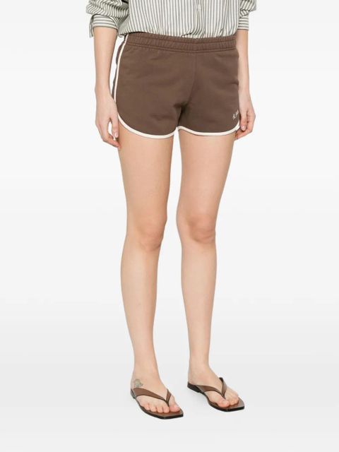 MC2 Saint Barth Francine Light logo-embroidered shorts - Brown