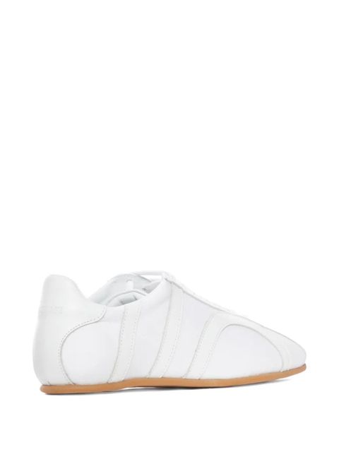 TOTEME leather-panel lace-up sneakers - White - zdjęcie produktu nr 2