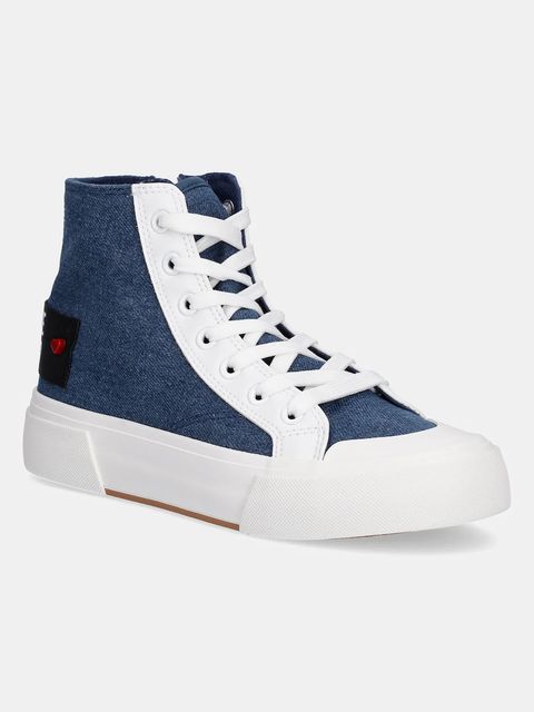 Love Moschino trampki damskie kolor granatowy JA15022G1MJO5700 - zdjęcie produktu nr 1