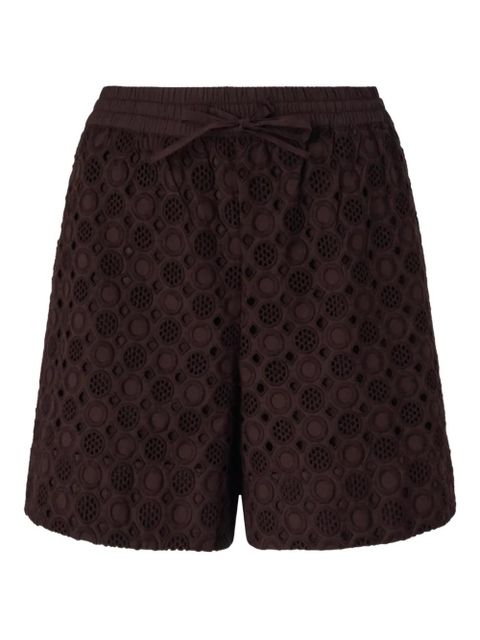 PINKO embroidered shorts - Brown - zdjęcie produktu nr 1