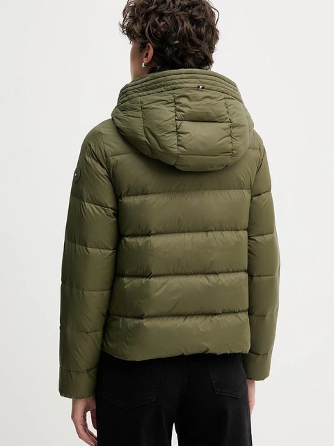 Tommy Hilfiger kurtka puchowa kolor zielony zimowa WW0WW43581