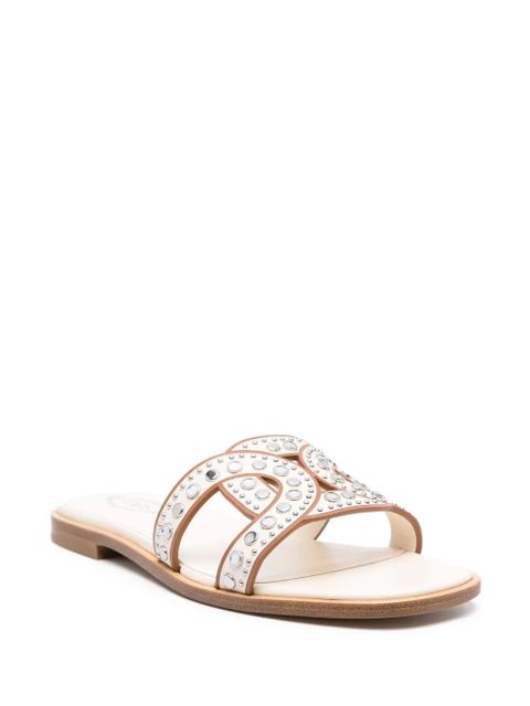 Tod's studded leather sandals - Neutrals - zdjęcie produktu nr 2