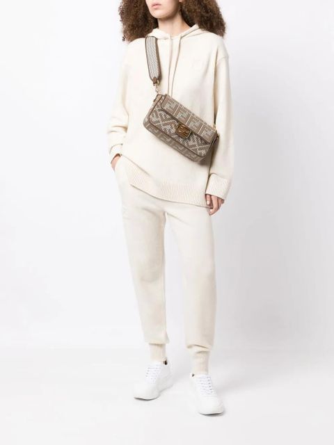 FENDI wool-cashmere knit trousers - White - zdjęcie produktu nr 2