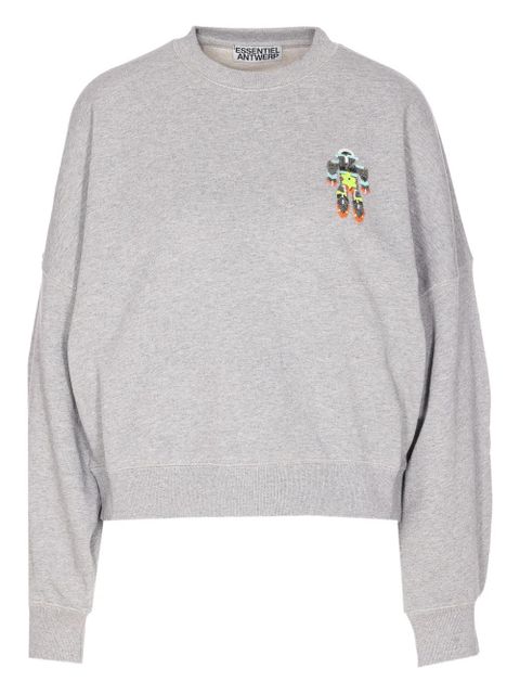 Essentiel Antwerp beaded-robot sweatshirt - Grey