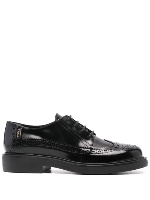Tod's logo-tag leather brogues - Black - zdjęcie produktu nr 1