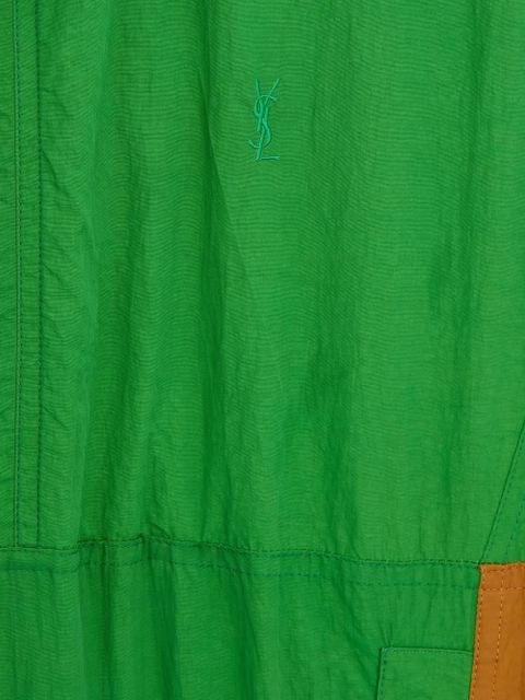 Saint Laurent button high-neck jacket - Green