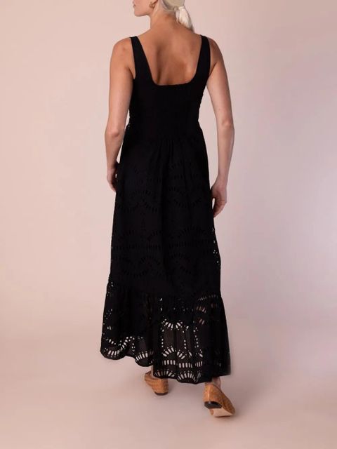 Charo Ruiz Ibiza Nissy embroidered maxi dress - Black