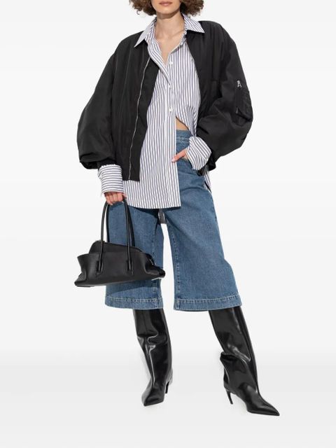 The Attico striped asymmetrical shirt - White - zdjęcie produktu nr 2