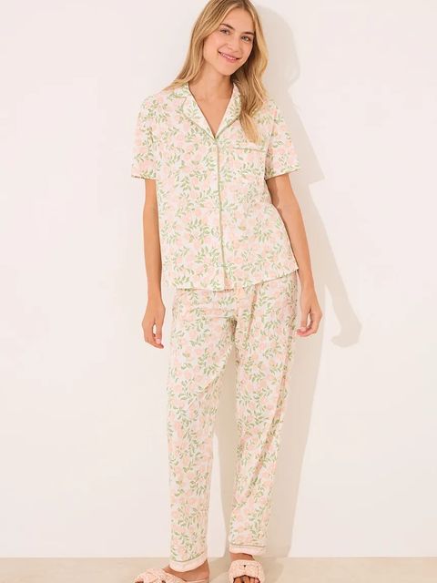 women'secret piżama bawełniana damska kolor różowy bawełniana 3599217 - zdjęcie produktu nr 1