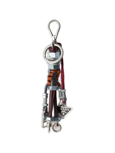 Prada triangle logo robot keyring - Grey - zdjęcie produktu nr 1