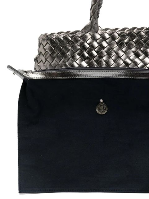 DRAGON DIFFUSION top handle tote bag - Silver