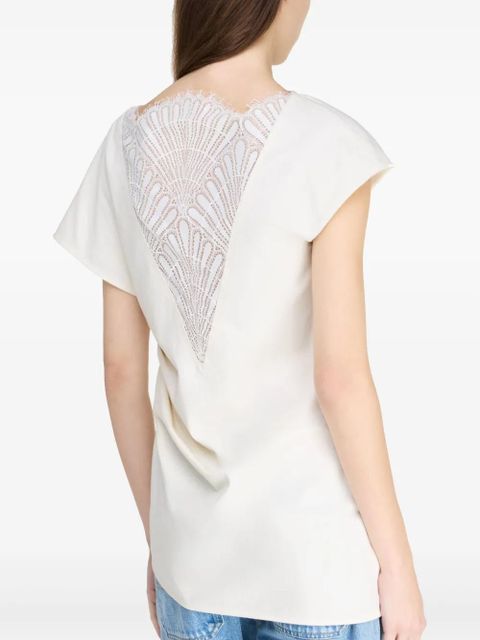 JW Anderson asymmetric draped top - White