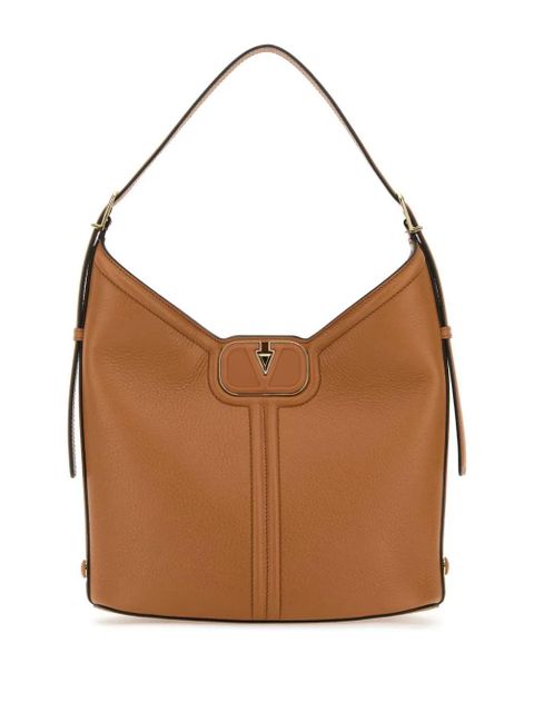 Valentino Garavani VLogo leather shoulder bag - Brown - zdjęcie produktu nr 1