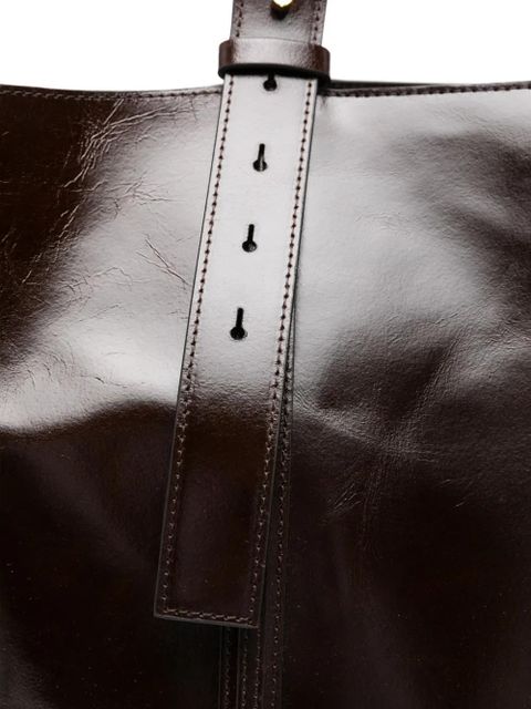 Golden Goose leather tote bag - Brown