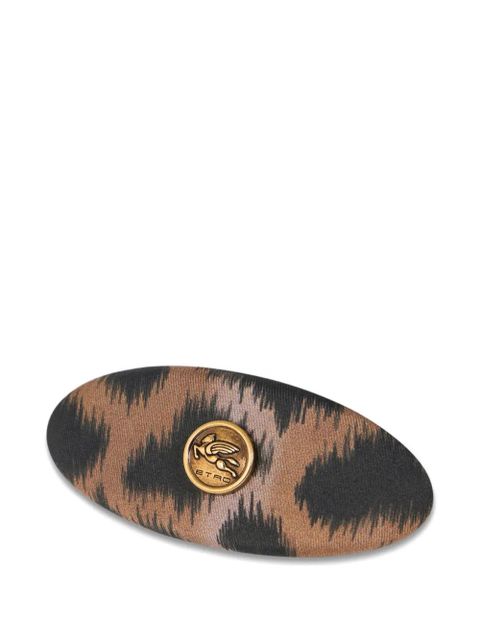 ETRO leopard-print hair clip - Brown - zdjęcie produktu nr 1