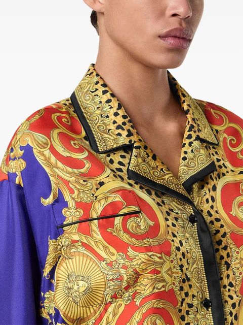 Versace baroque-print shirt - Purple