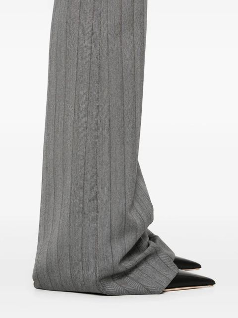 Alexander McQueen pinstriped trousers - Grey